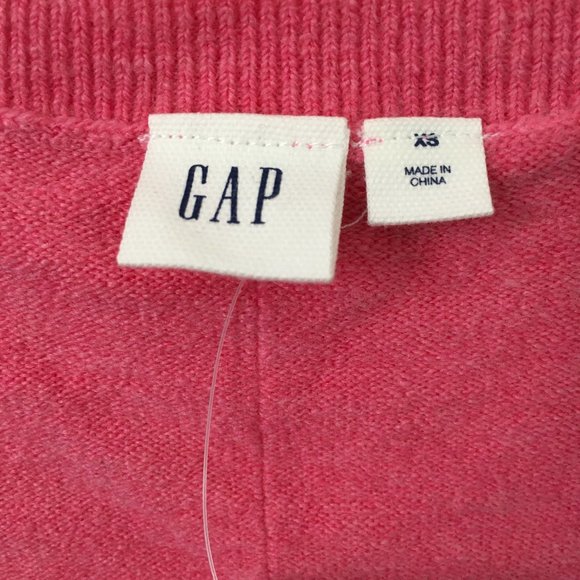 Gap BNWT Pink V-Neck Sweater Women's XS Small - Picture 5 of 7